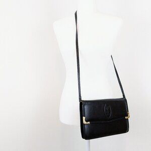 Vintage YSL Yves Saint Laurent Leather Crossbody Clutch